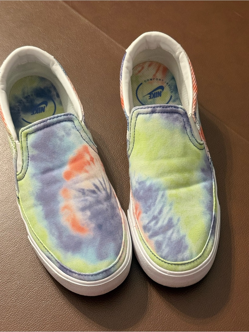 Nike Slip-On Tie-Dye Canvas Shoes